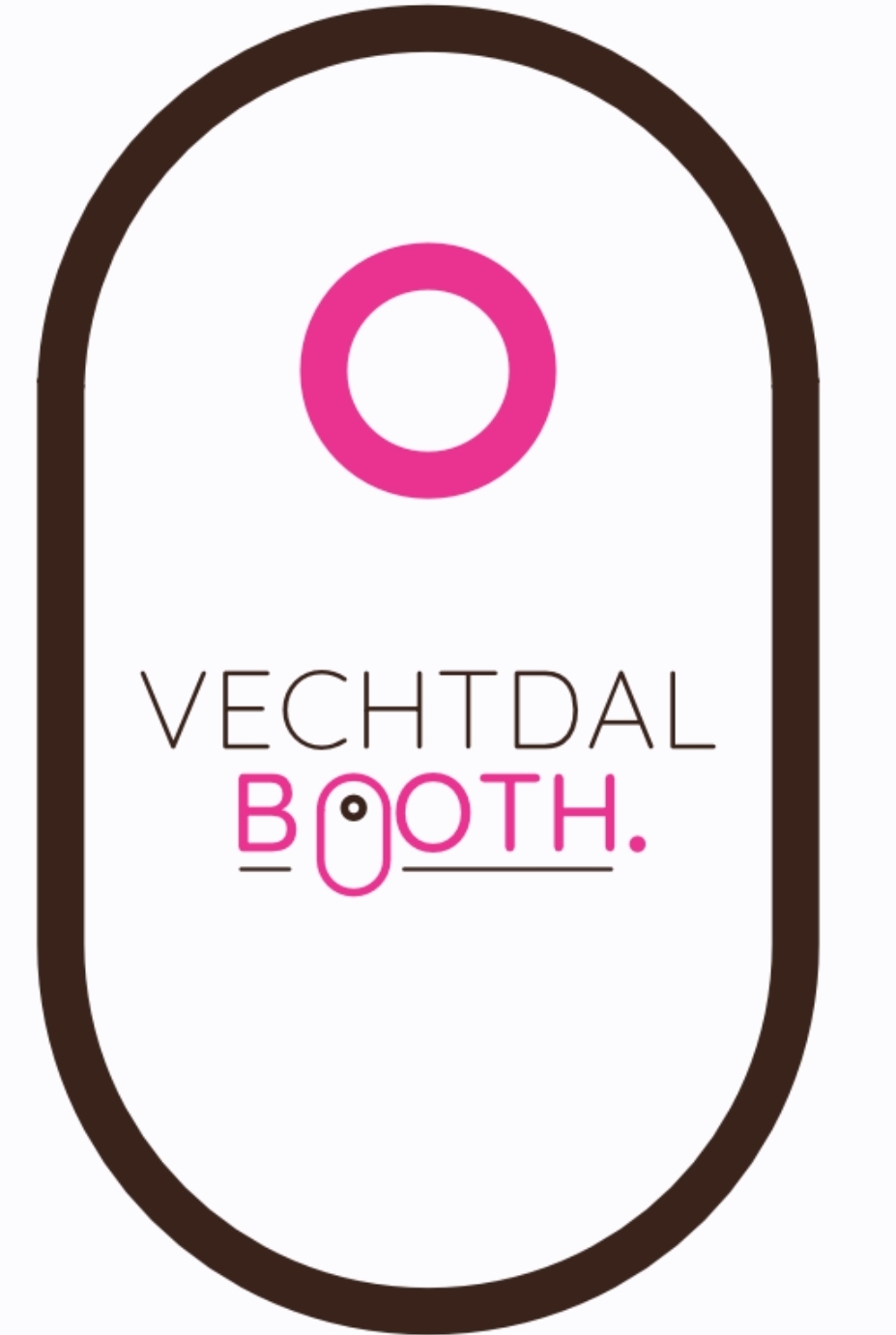 Moderne ovale spiegelfotobooth, onbeperkt printen 5 uur all in!