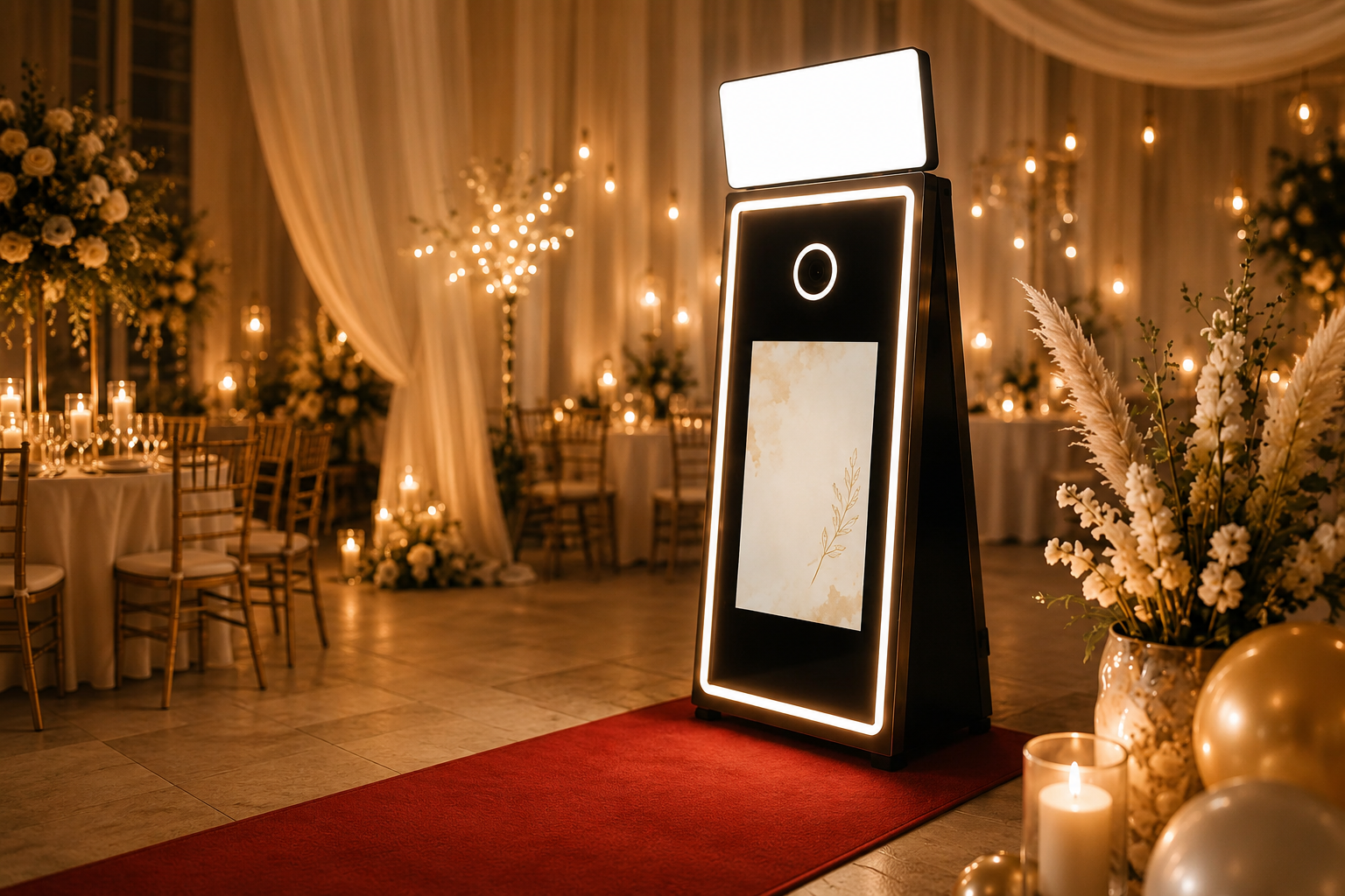 Luxe Magic Mirror photobooth voor bruiloft & feest